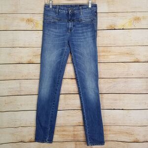 Closed Womens Jeans 25 Distressed Blue‎ Denim High Waist Slim Skinny Leg Pocket